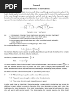 Dynamic Behaviour of Electric Drives: Fundamental Torque Equations