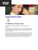 Premios Nobel Biblioteca Antigua Editorial Aguilar