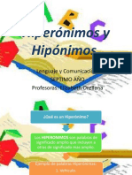 Hiperónimos e Hipónimos 7mo