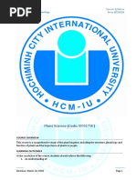 Plant Science Syllabus