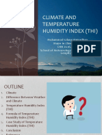 Climate and Temperature Humidity Index (Thi)