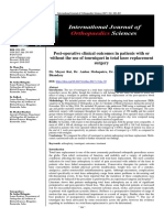 Post-Operative Clinical Outcomes in Patients With or Without The Use of Tourniquet in Total Knee Replacement Surgery