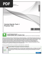 Central Sterile Tech 1 Practice Test