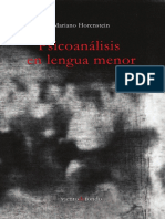 Horenstein Psicoanalisis en Lengua Menor