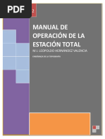 Manual de Operacion de Estacion Total