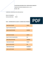 Cuantificación Del Pliego Petitorio de Revisión Contractual Del Sindicato