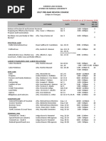 Pre-Bar Review Schedule - 1