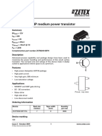 ZXTP25012EFH 12V, SOT23, PNP Medium Power Transistor