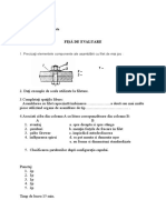 Fisa de Evaluare Asamblari Filetate