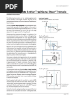 Router Template Set For Traditional Strat® Tremolo: Installation Instructions