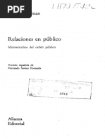 Goffman Erving Relaciones en Publico PP 46-77