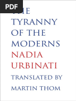 Nadia Urbinati, The Tyranny of The Moderns