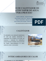 Diseño de Calentador de Agua Con Vapor de