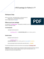 How To Create A ROS Package (In Python) in ?? Easy Steps: Workspace Setup