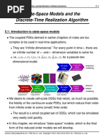 State-Space Models and The Discrete-Time Realization Algorithm