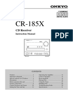 Onkyo CR 185 X Owners Manual