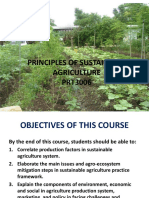 Principles of Sustainable Agriculture PRT3006