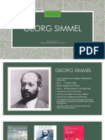 Georg Simmel: By:Sticc Anthony Henderson O. Galon