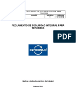 Reglamento Seguridad para Contratistas CENCOSUD 2013