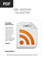 CS106 - XML Nesting Validation