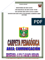 Carpeta Pedagógica Comunicación