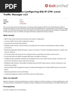 f5 Networks Configuring Big Ip LTM Local Traffic Manager v13