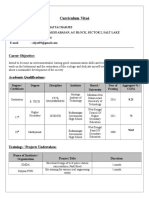 Curriculum Vitaé: Career Objective