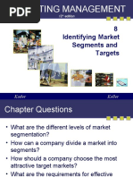 Marketing Management: 8 Identifying Market Segments and Targets