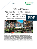 INFO-PACK For EVS Project