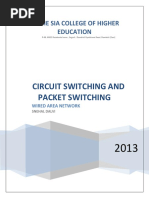 Circuit Switching and Packet Switching: The Sia College of Higher Education