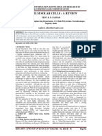 Thin Film Solar Cells: A Review: Journal of Information, Knowledge and Research in Electronics and Communication