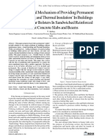 An in - Built Trial Mechanism of Providing Permanent Sound Proofing and Thermal Insulation' in Buildings Using Steel Shear Bolsters in Sandwiched Reinforced Cement Concrete Slabs and Beams