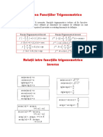 Inversarea Funcţiilor Trigonometrice