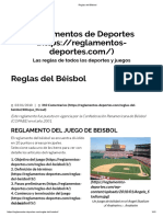 Reglas Del Béisbol