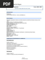 Programa de La Asignatura Curso: 2008 / 2009