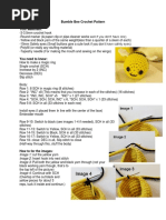 Your Materials:: Bumble Bee Crochet Pattern