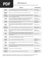 TOEFL Vocabulary List 7