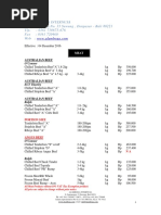 Price List 2016