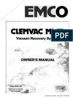 Clemco Clemvak III Owners Manual