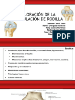 Valoracion de La Articulacion de Rodilla