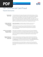 Citi Commercial Card Fraud FAQ