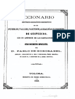 Diccionario Histórico-geográfico-Descriptivo de Los Pueblos, Valles, Partidos, Alcaldías y Uniones de Guipúzcoa