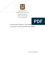 Ensayo Sobre Capitulo 1 Acercamiento Al Currículum