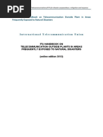 ITU Handbook On Telecommunication Outside Plants