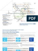 Tokyo Denki University Campuses Public Transport Lines