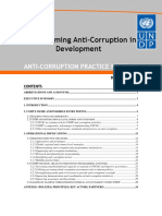 Mainstreaming Anti-Corruption in Development