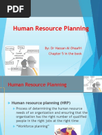 Human Resource Planning: By: DR Hassan Al-Dhaafri Chapter 5 in The Book