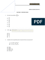 MA05E Razones y Proporciones - Ejercicios