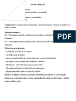 Proiect de Lecție Atributul Acordat Și Neacordat