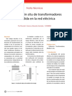 Conimed Calibracion in Situ de Transformadores de Medida en La Red Electrica PDF